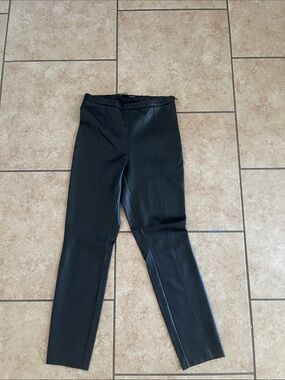 Womens Leather Black Dress Pants